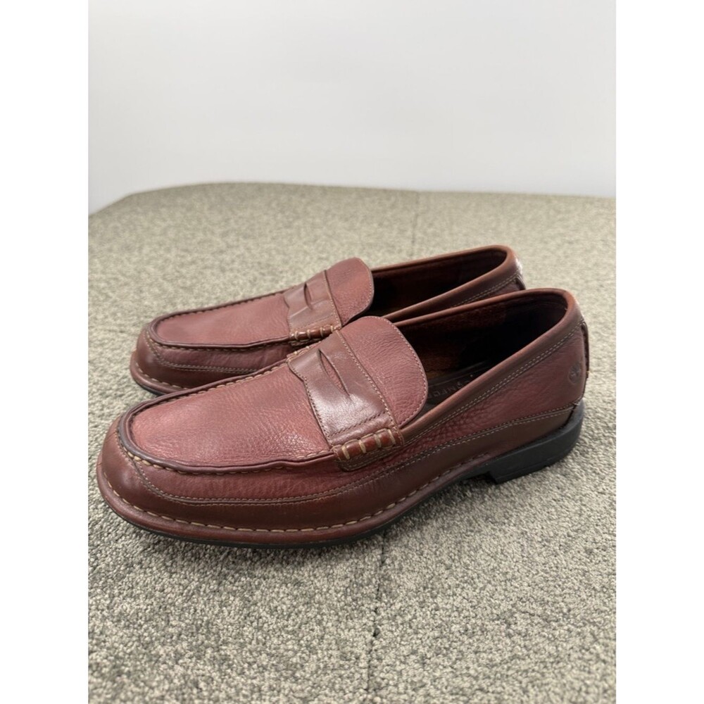 Timberland Shoes Mens 8M Smart Comfort System Brown Leather Penny Loafer